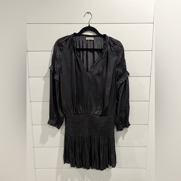 Ulla Johnson (Kiko Satin Mini Dress in Midnight) - Picture 4 of 7